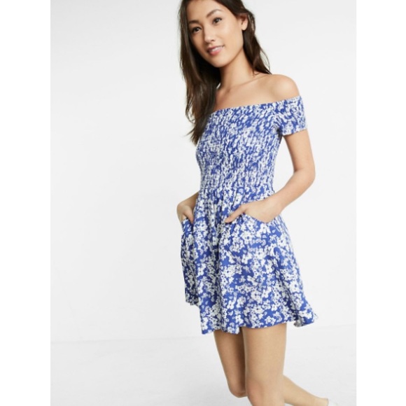 Express Dresses & Skirts - Off The Shoulder Floral Sundress